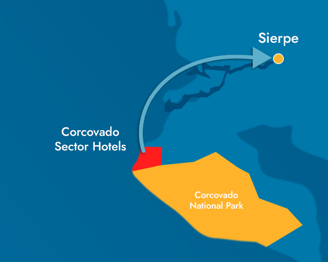 4. Corcovado sector to Sierpe
